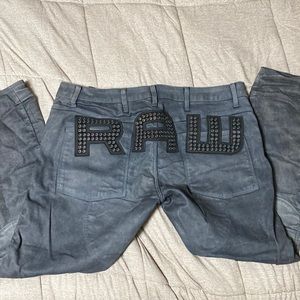 G-Star “RAW” studded denim